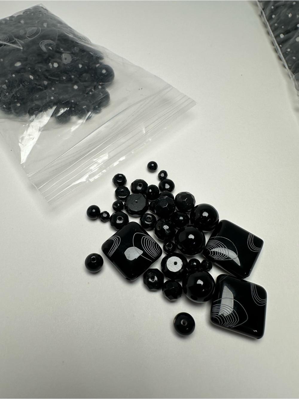 Beautiful Black Onyx Gemstone Bead Lot for Jewelry Making